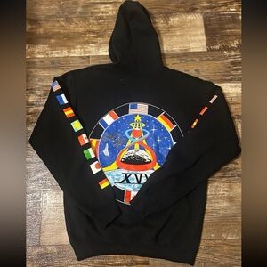 Hyper Space NASA Hoodie Black Astronaut National Aeronautics Mens S